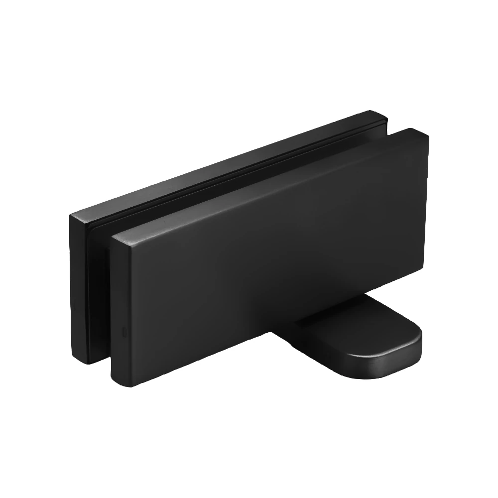 Griffwerk Türband Pivot Glas inkl. Drehpunkt Ganzglasanlage Fräsung Boden/Decke Schwarz