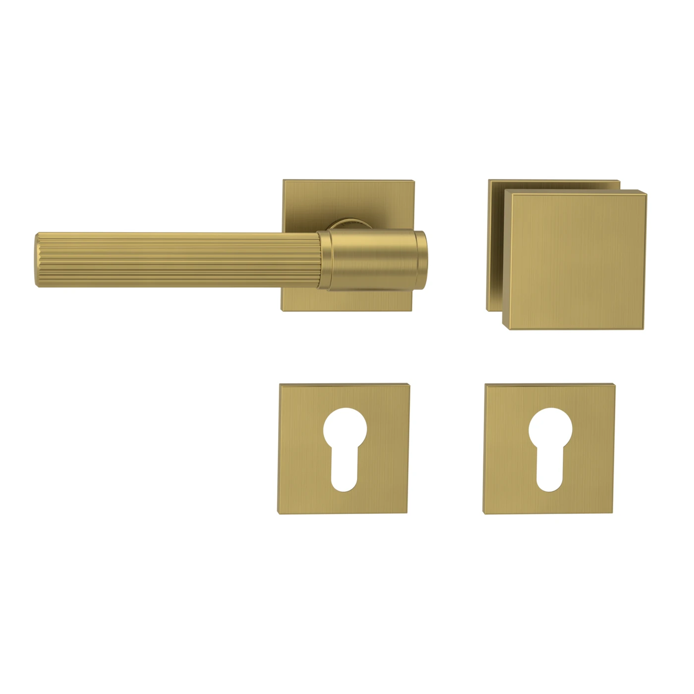 [136940521] Griffwerk Wechselgarnitur VAYA 136 ARIS fast2fix (Gold matt, Links, Eckig)