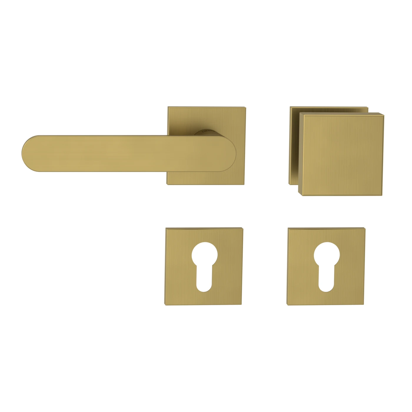 [291940521] Griffwerk Wechselgarnitur VAYA 291 AVUS fast2fix (Gold matt, Links, Eckig)