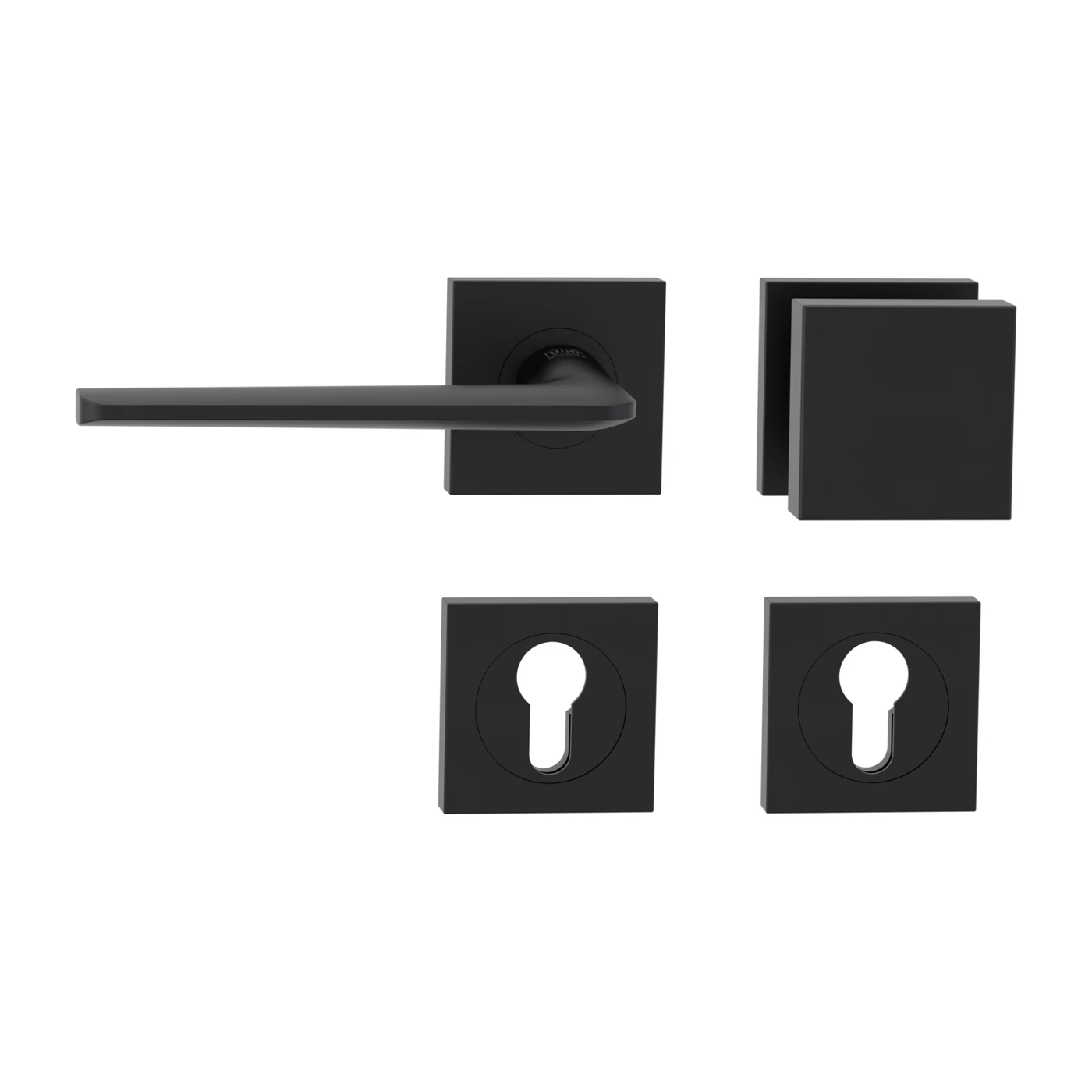 [288020528] Griffwerk Wechselgarnitur REMOTE (Graphitschwarz, Links, Eckig)