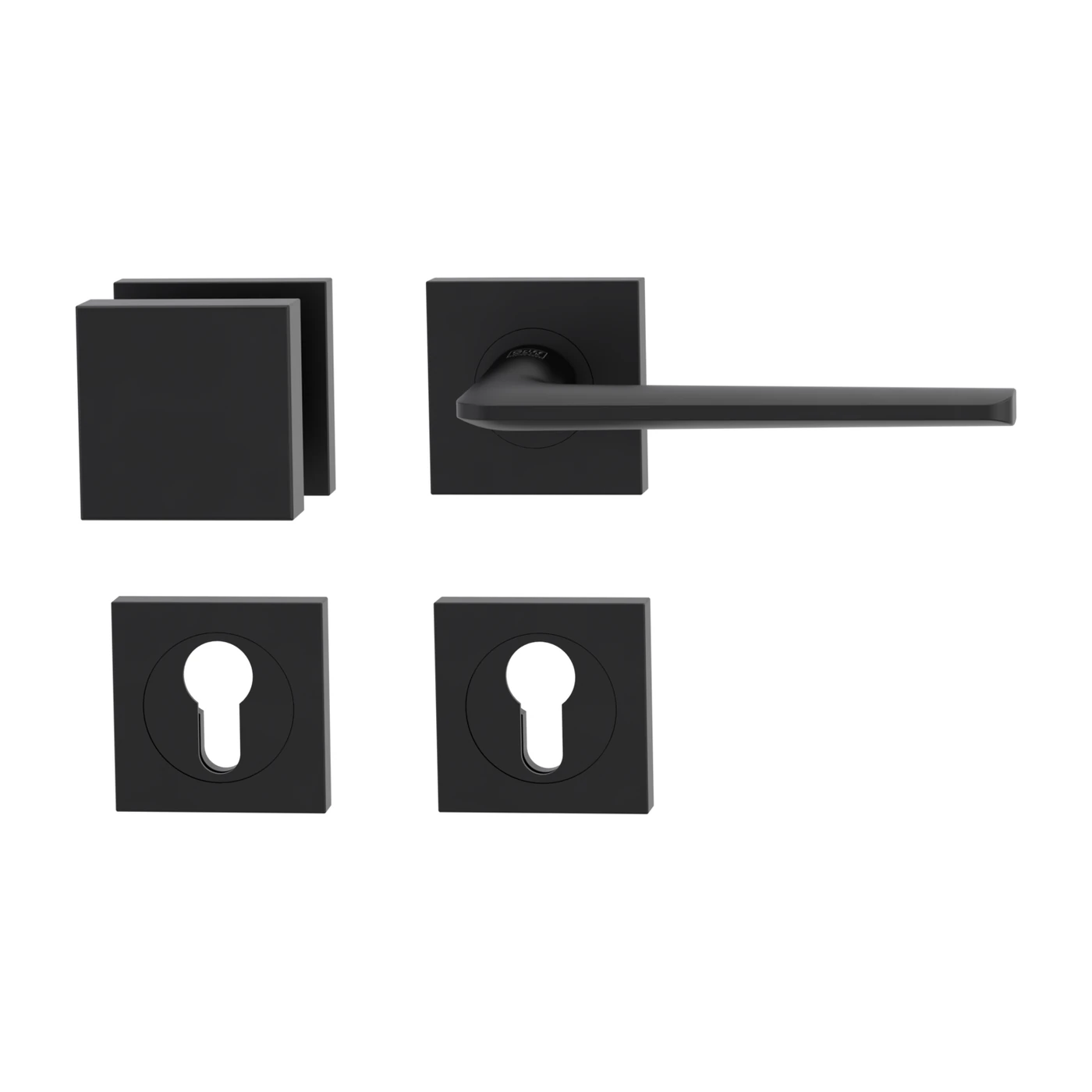 [288020628] Griffwerk Wechselgarnitur REMOTE (Graphitschwarz, Rechts, Eckig)