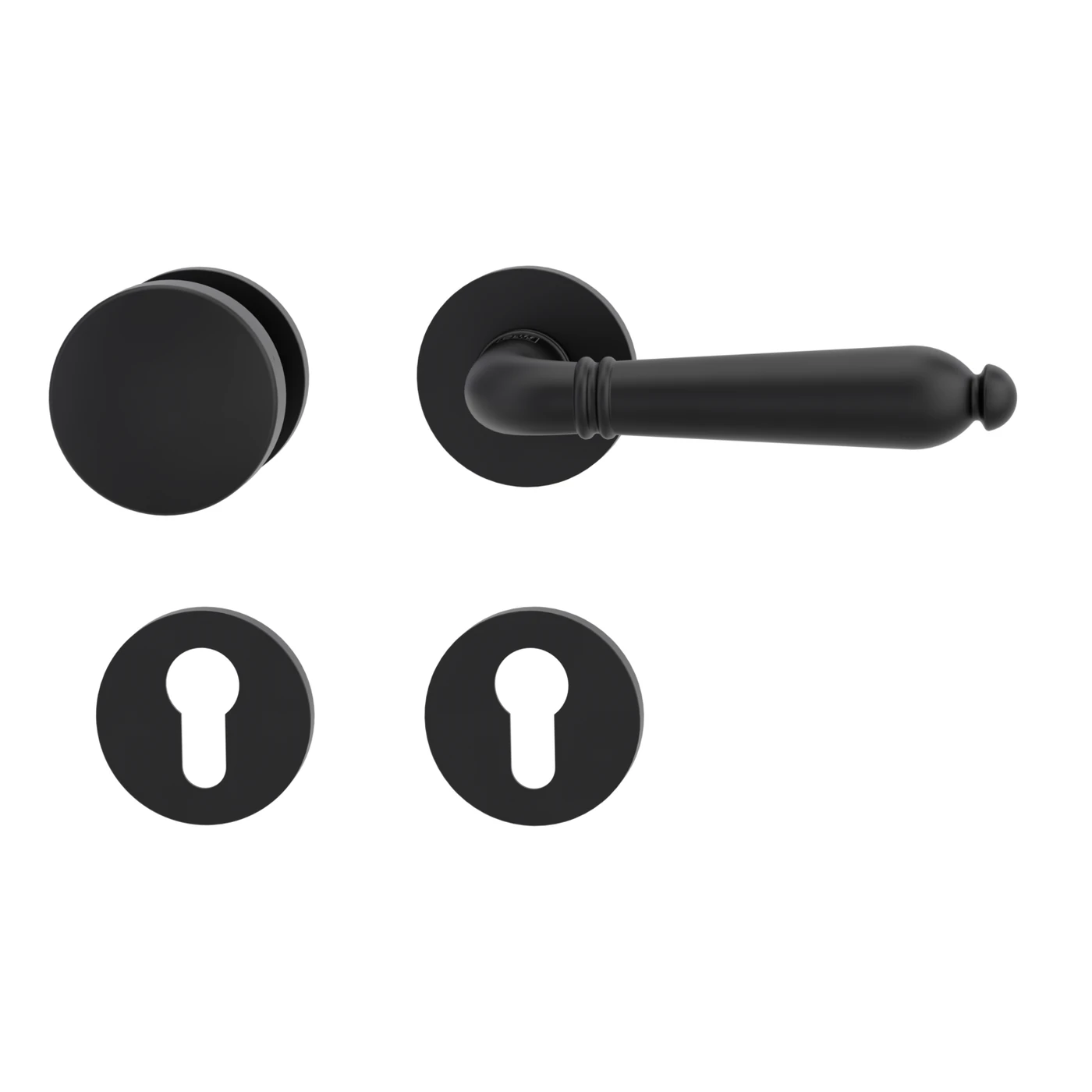 [333910628] Griffwerk Wechselgarnitur VAYA 333 CAROLA fast2fix (Graphitschwarz, Rechts)