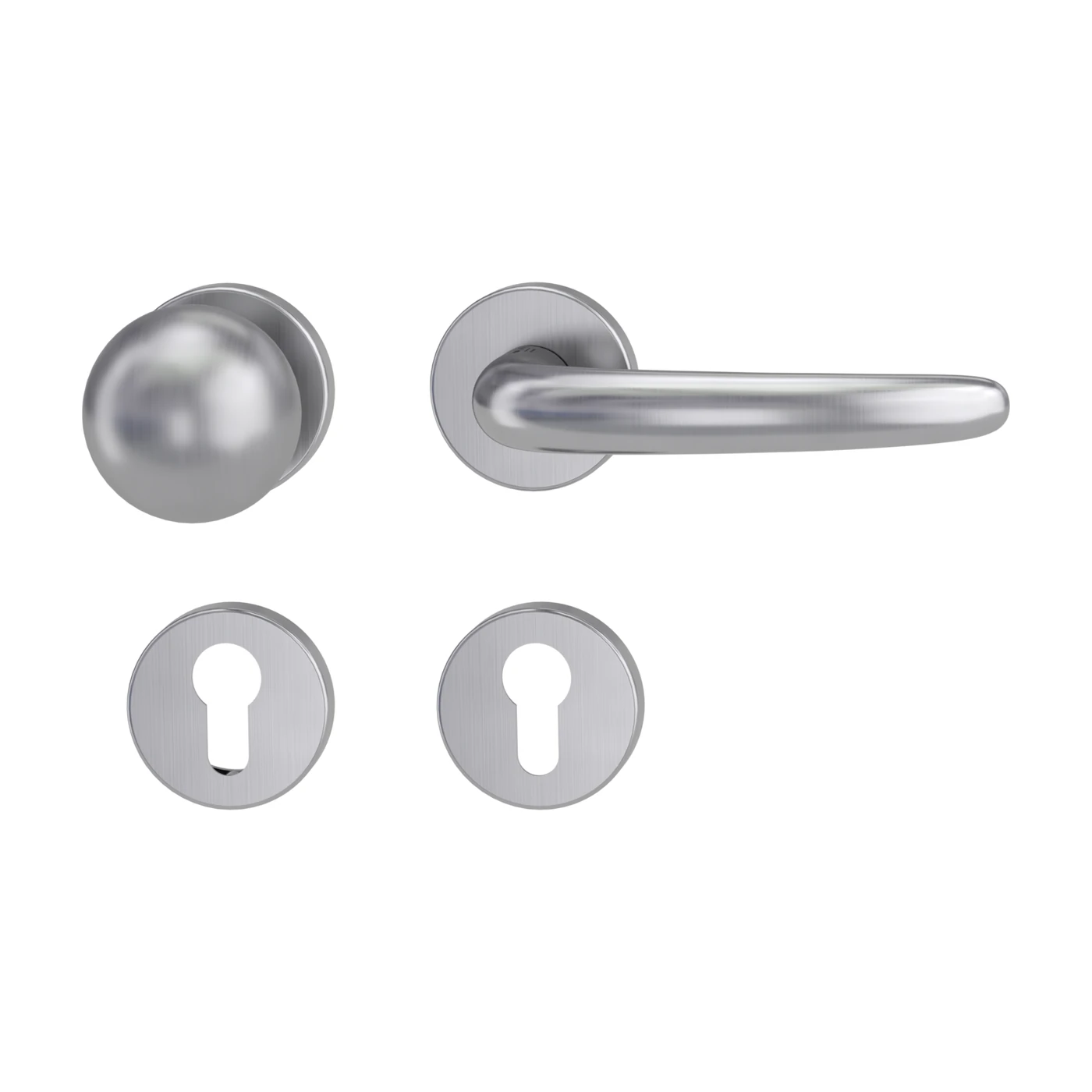 [272160671] Griffwerk Wechselgarnitur ULMER GRIFF (Edelstahl matt, Rechts, GK3)