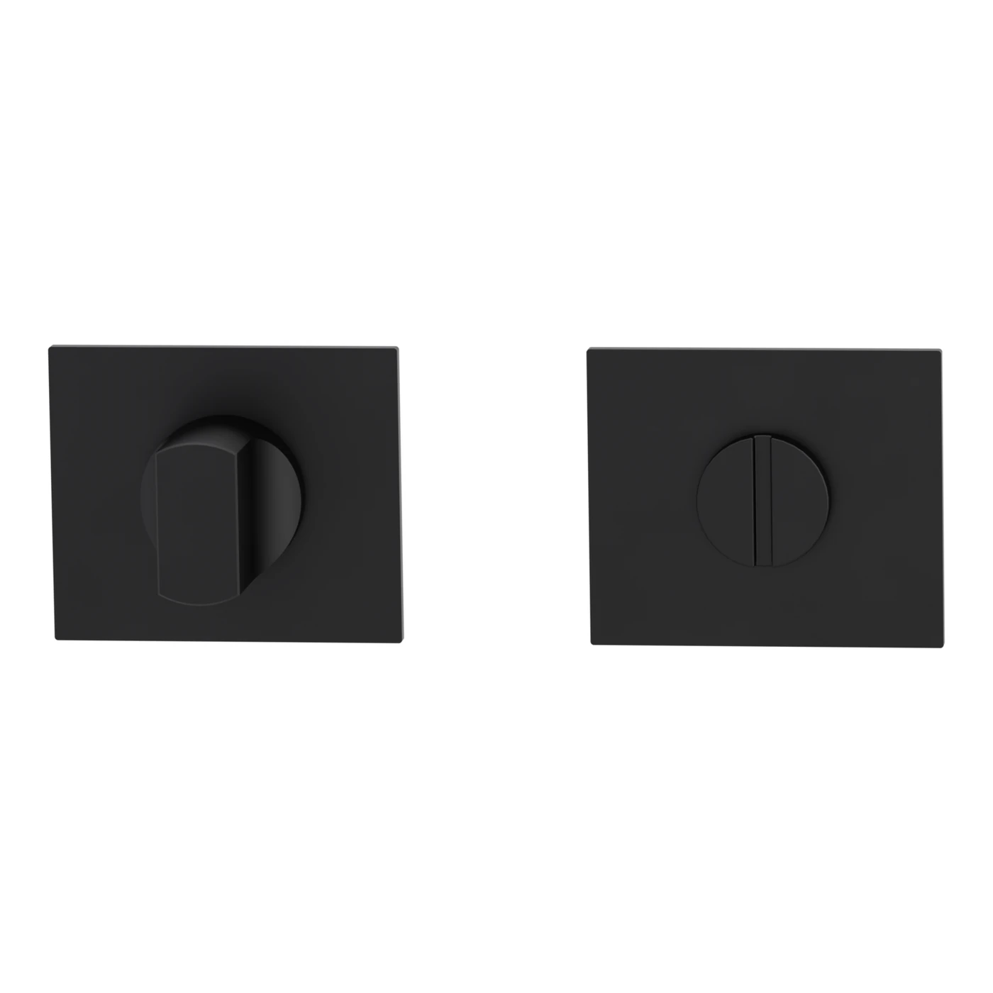 [Z010160378] Griffwerk Schlüsselrosettenpaar FRAME (Graphitschwarz, WC)