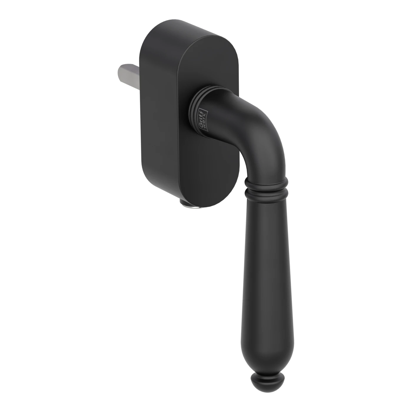 Griffwerk Fenstergriff VAYA 333 CAROLA - Oberfläche: Graphitschwarz, DIN: Links, Fensterfunktion: verschließbar, Stiftlänge: 7 x 40 mm
