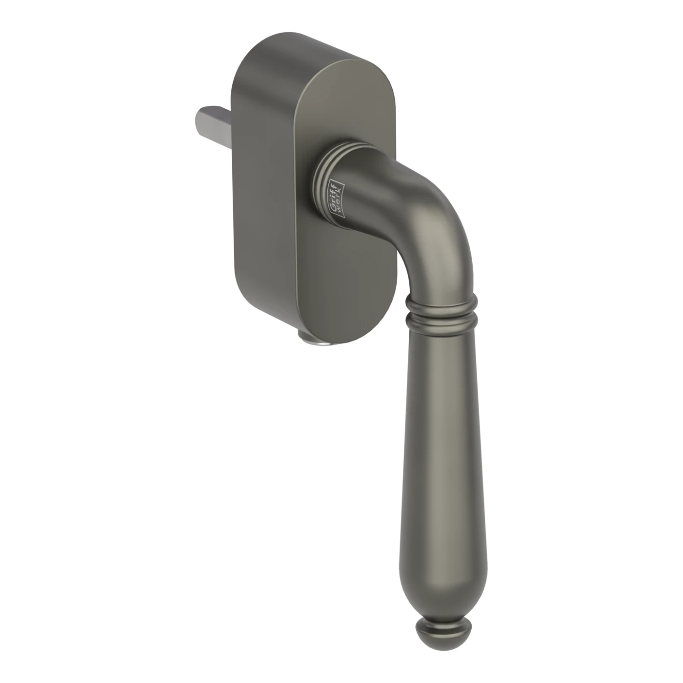 Griffwerk Fenstergriff VAYA 333 CAROLA - Oberfläche: Kaschmirgrau, DIN: Links, Fensterfunktion: verschließbar, Stiftlänge: 7 x 40 mm