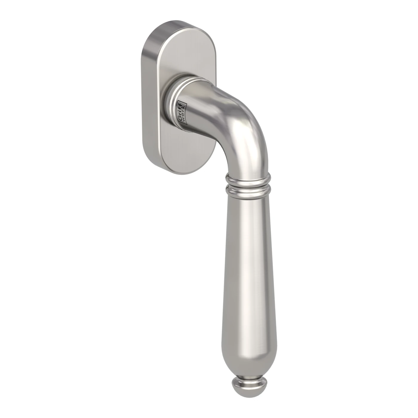 Griffwerk Fenstergriff VAYA 333 CAROLA - Oberfläche: Samtgrau, DIN: Links, Fensterfunktion: unverschließbar, Stiftlänge: 7 x 42 mm