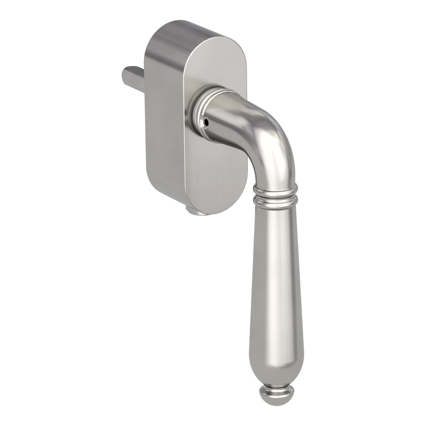 Griffwerk Fenstergriff VAYA 333 CAROLA - Oberfläche: Samtgrau, DIN: Rechts, Fensterfunktion: verschließbar, Stiftlänge: 7 x 40 mm