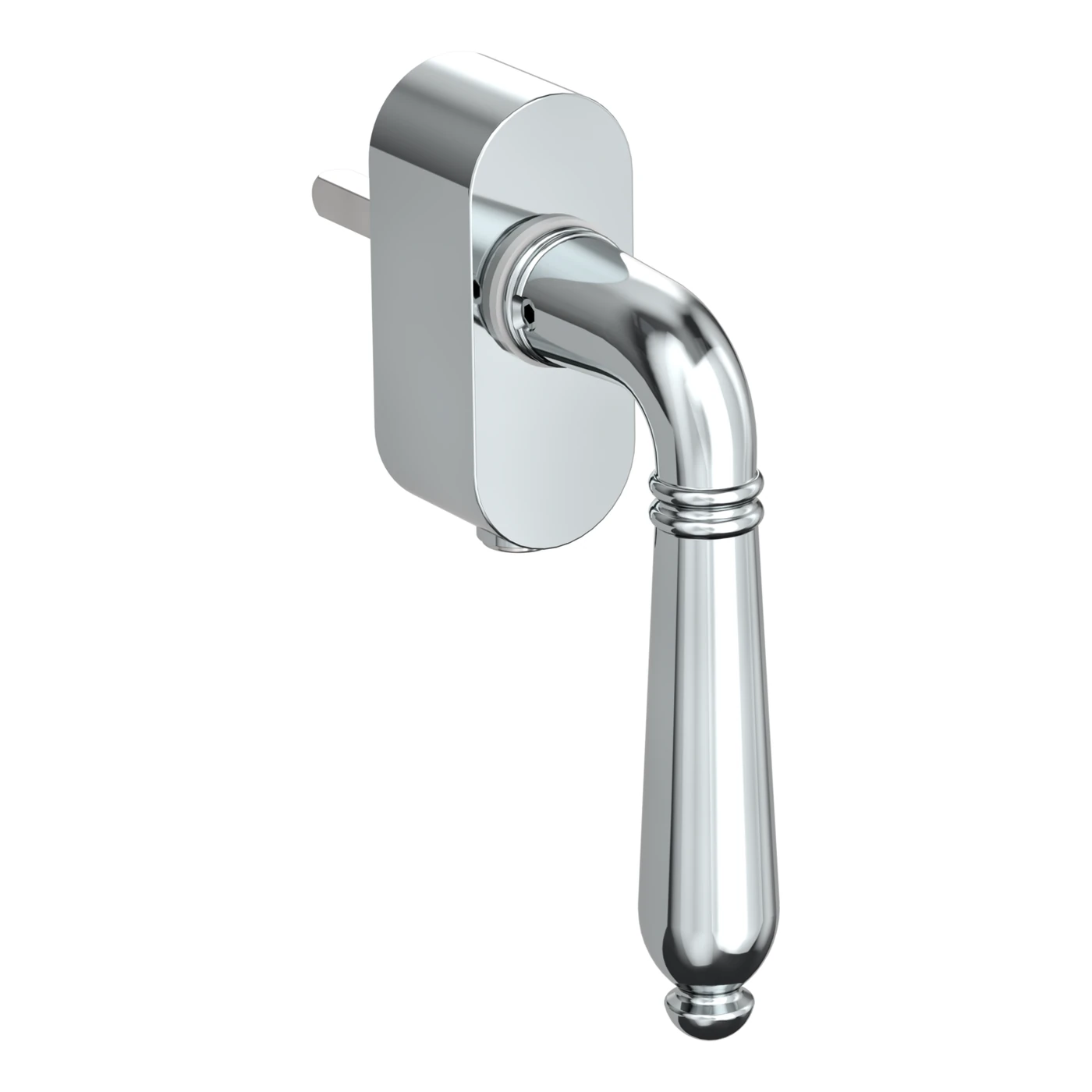Griffwerk Fenstergriff VAYA 333 CAROLA - Oberfläche: Chrom-Optik, DIN: Rechts, Fensterfunktion: verschließbar, Stiftlänge: 7 x 40 mm