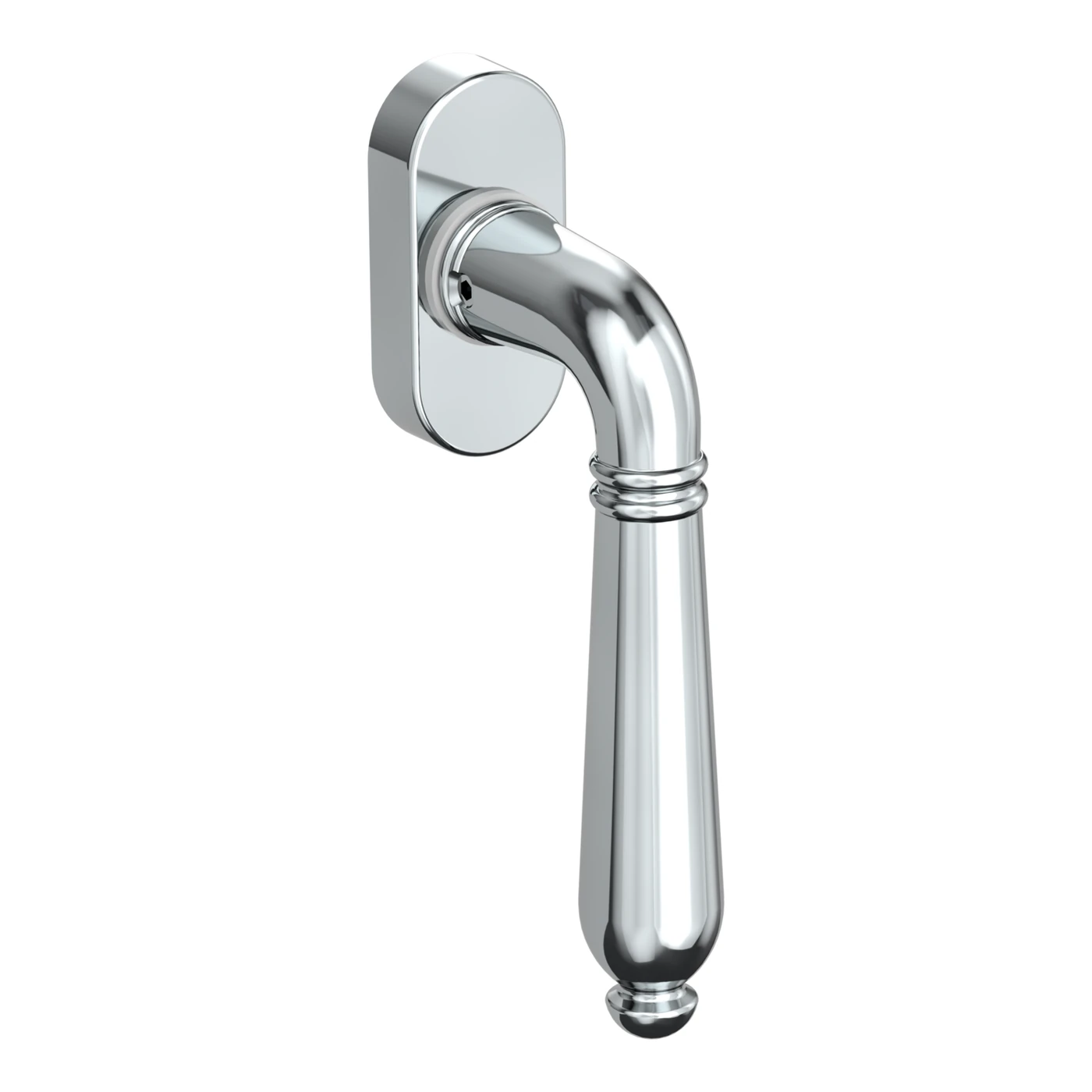 Griffwerk Fenstergriff VAYA 333 CAROLA - Oberfläche: Chrom-Optik, DIN: Rechts, Fensterfunktion: unverschließbar, Stiftlänge: 7 x 32 mm