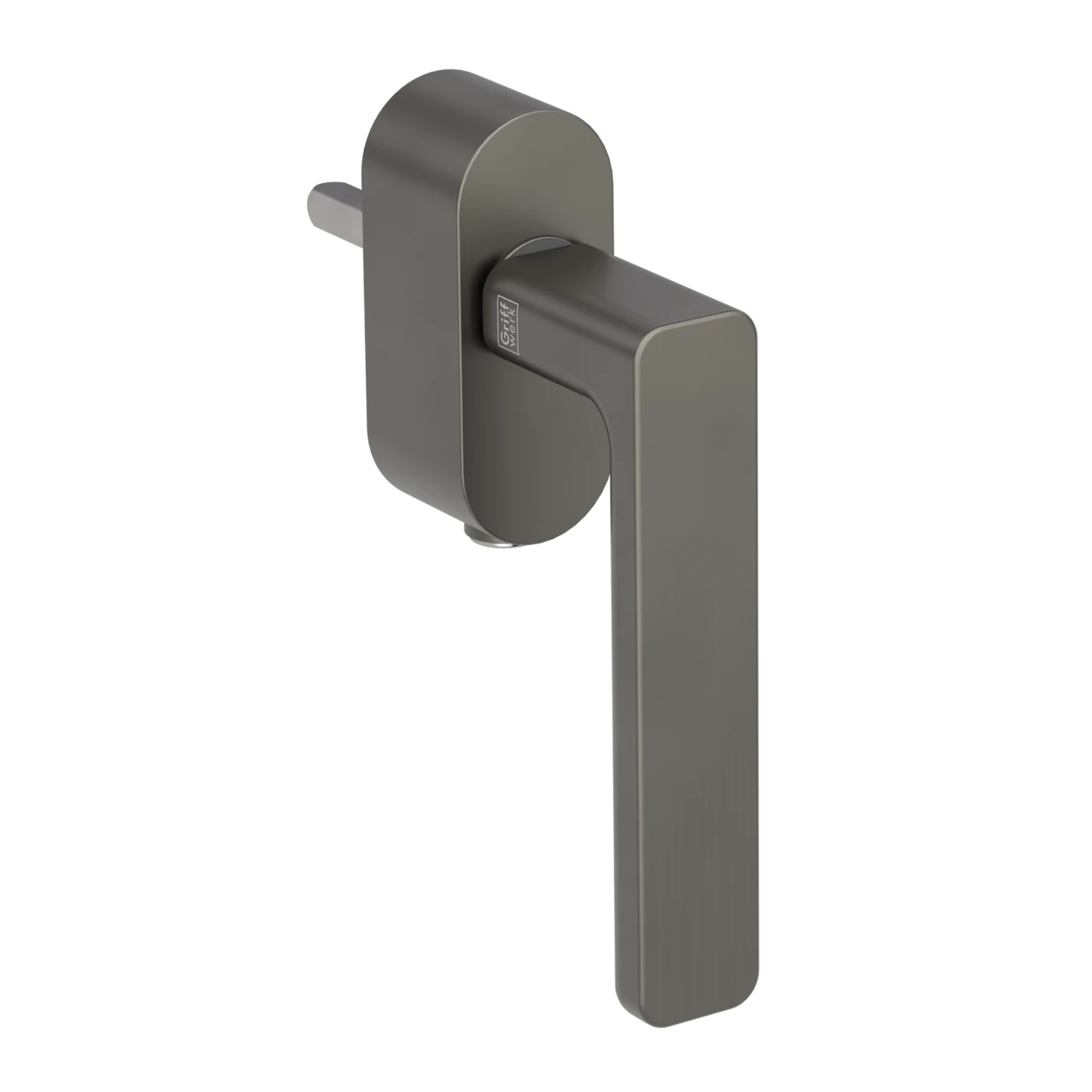 Griffwerk Fenstergriff VAYA 265 MINIMAL MODERN - Oberfläche: Kaschmirgrau, DIN: Links, Fensterfunktion: verschließbar, Stiftlänge: 7 x 40 mm