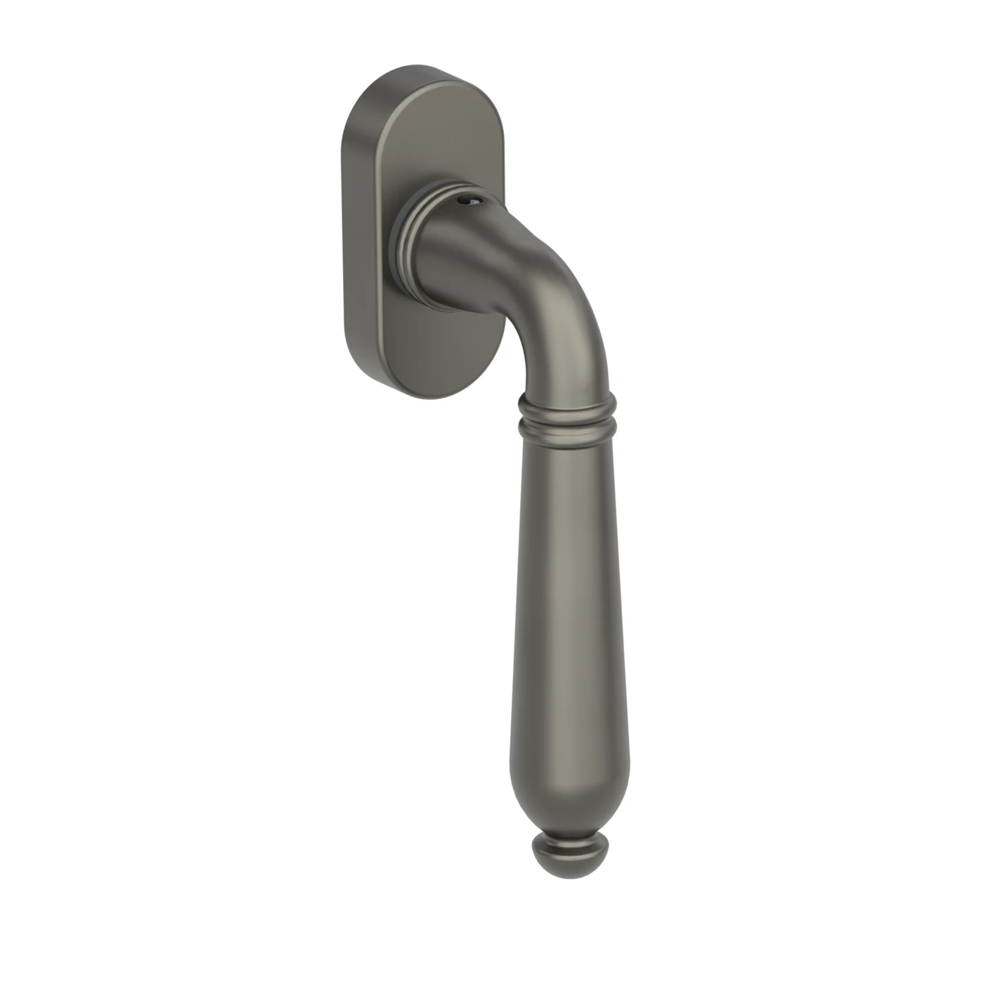 Griffwerk Fenstergriff CAROLA - Oberfläche: Kaschmirgrau, DIN: Rechts, Stiftlänge: 7 x 32 mm