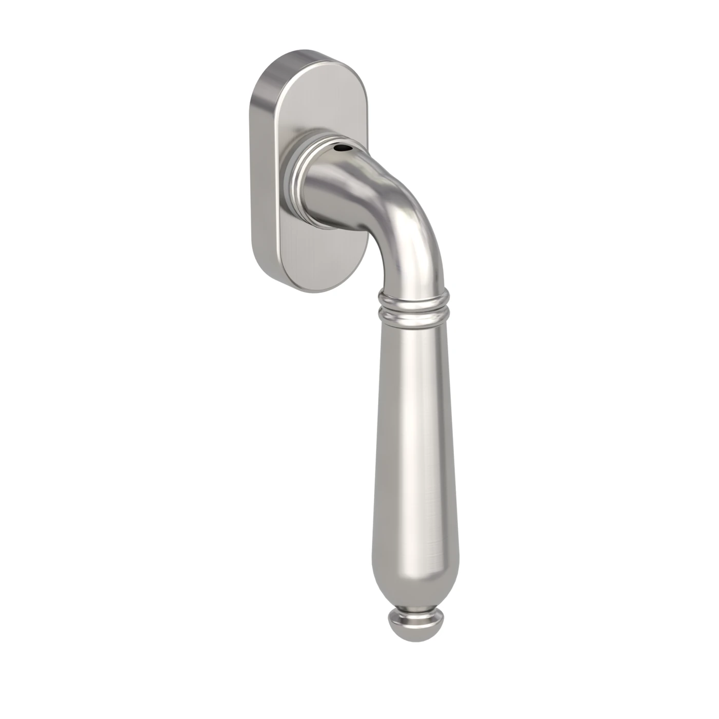Griffwerk Fenstergriff CAROLA - Oberfläche: Samtgrau, DIN: Links, Stiftlänge: 7 x 32 mm