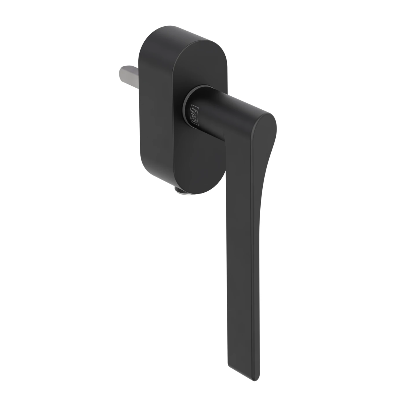 [261352178] Griffwerk Fenstergriff VAYA 261 Leaf Light (Graphitschwarz, Links, verschließbar, 7 x 40 mm)