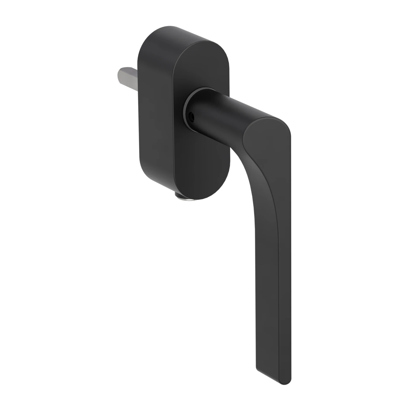 [261352278] Griffwerk Fenstergriff VAYA 261 Leaf Light (Graphitschwarz, Rechts, verschließbar, 7 x 40 mm)