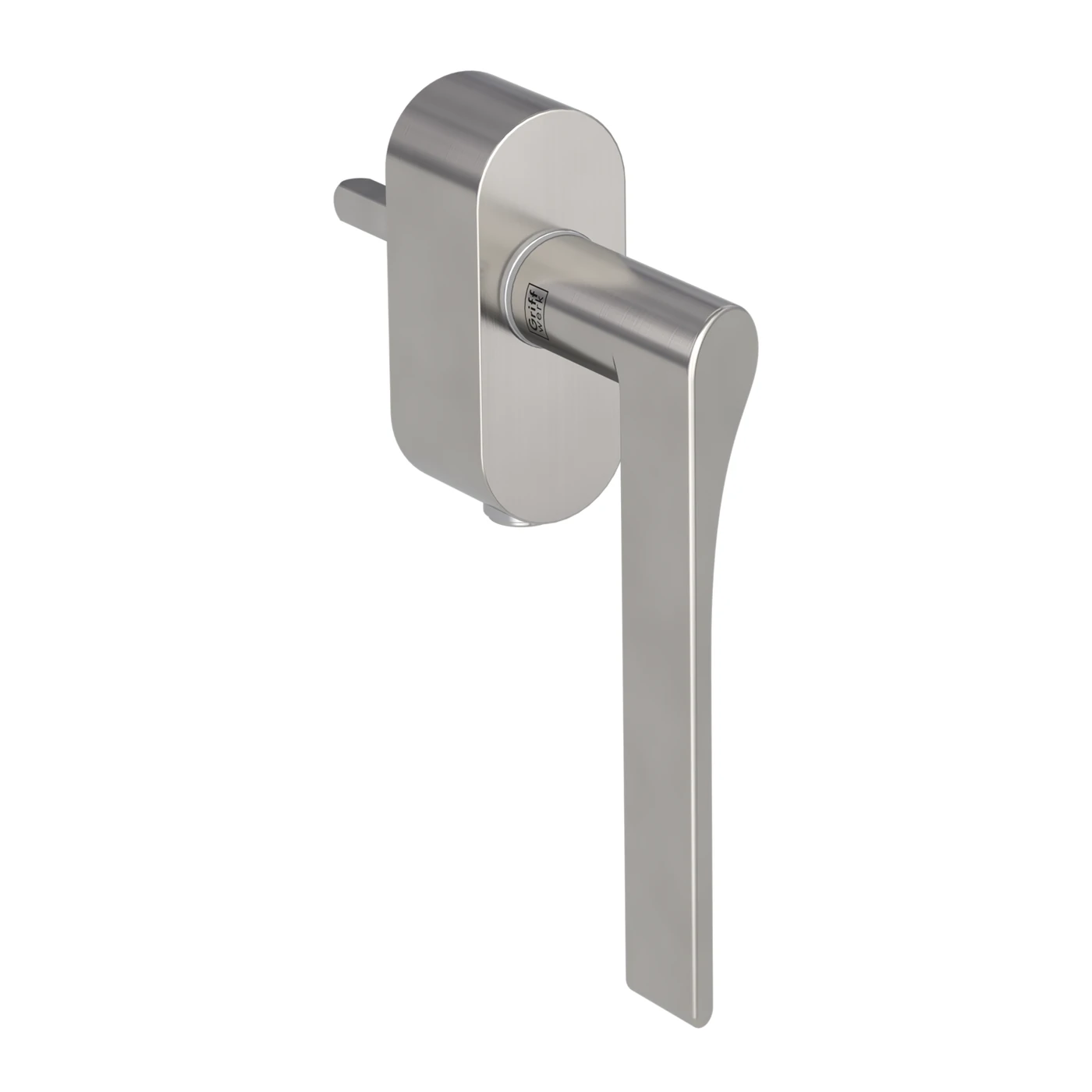 [261352122] Griffwerk Fenstergriff VAYA 261 Leaf Light (Samtgrau, Links, verschließbar, 7 x 40 mm)