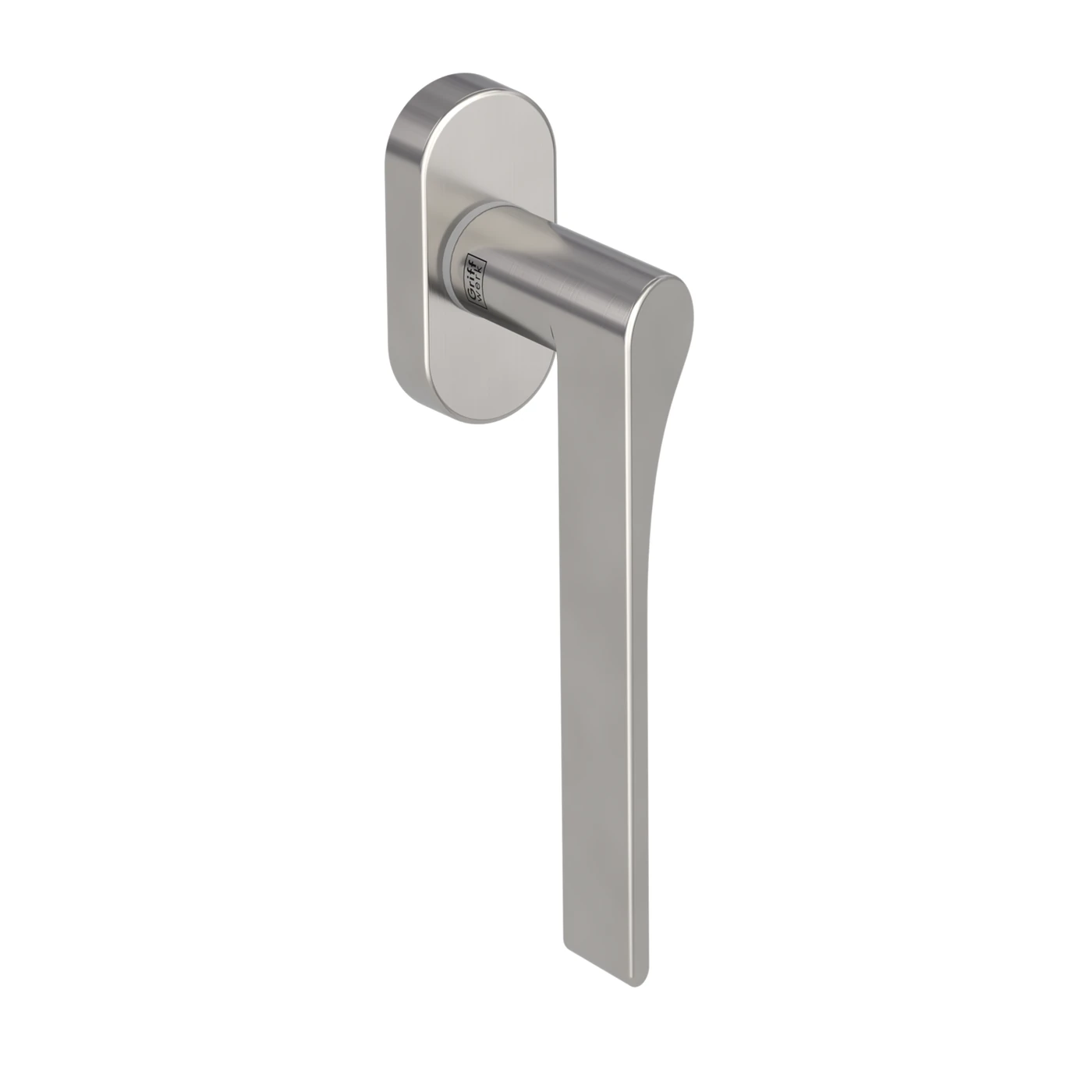 Griffwerk Fenstergriff VAYA 261 Leaf Light - Oberfläche: Samtgrau, DIN: Links, Fensterfunktion: unverschließbar, Stiftlänge: 7 x 42 mm