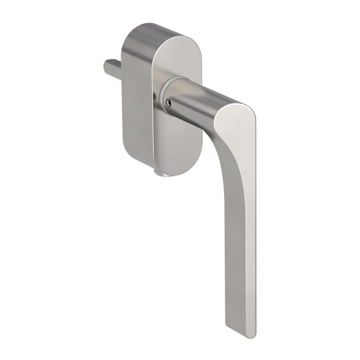 [261352222] Griffwerk Fenstergriff VAYA 261 Leaf Light (Samtgrau, Rechts, verschließbar, 7 x 40 mm)