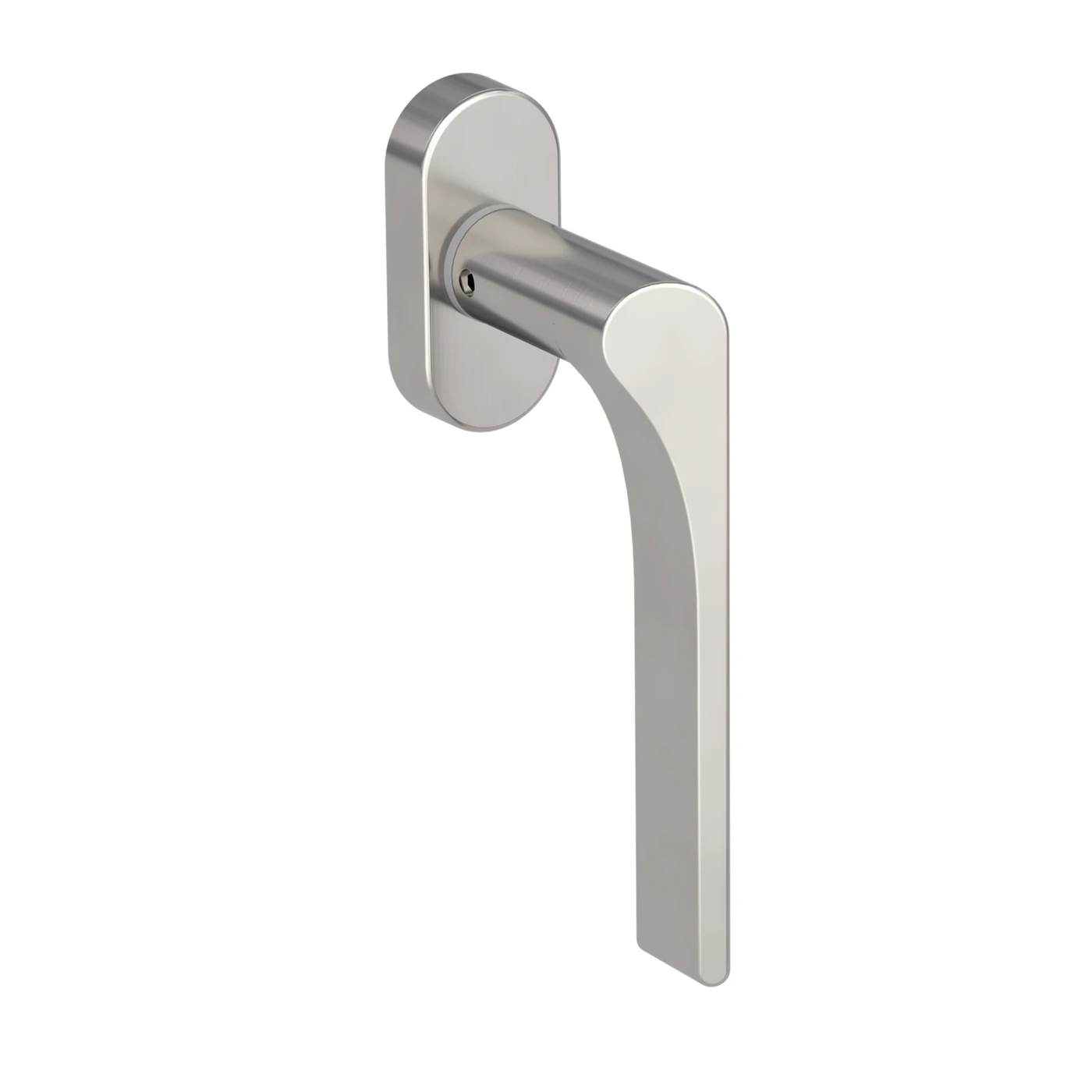 [261350922] Griffwerk Fenstergriff VAYA 261 Leaf Light (Samtgrau, Rechts, unverschließbar, 7 x 42 mm)