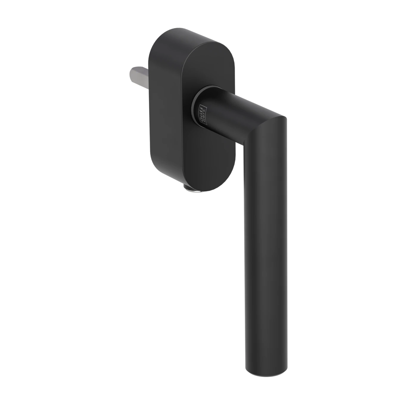 Griffwerk Fenstergriff VAYA 128 LUCIA - Oberfläche: Graphitschwarz, DIN: Links, Fensterfunktion: verschließbar, Stiftlänge: 7 x 40 mm