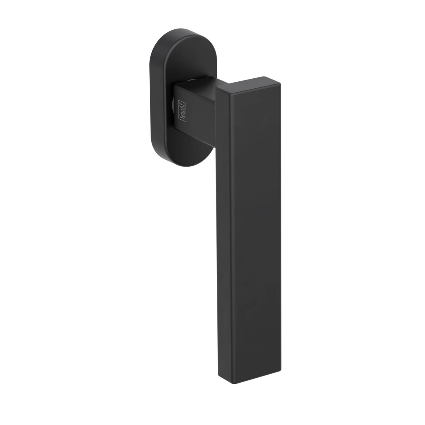 Griffwerk Fenstergriff VAYA 200 CUBICO - Oberfläche: Graphitschwarz, DIN: Links, Fensterfunktion: unverschließbar, Stiftlänge: 7 x 32 mm
