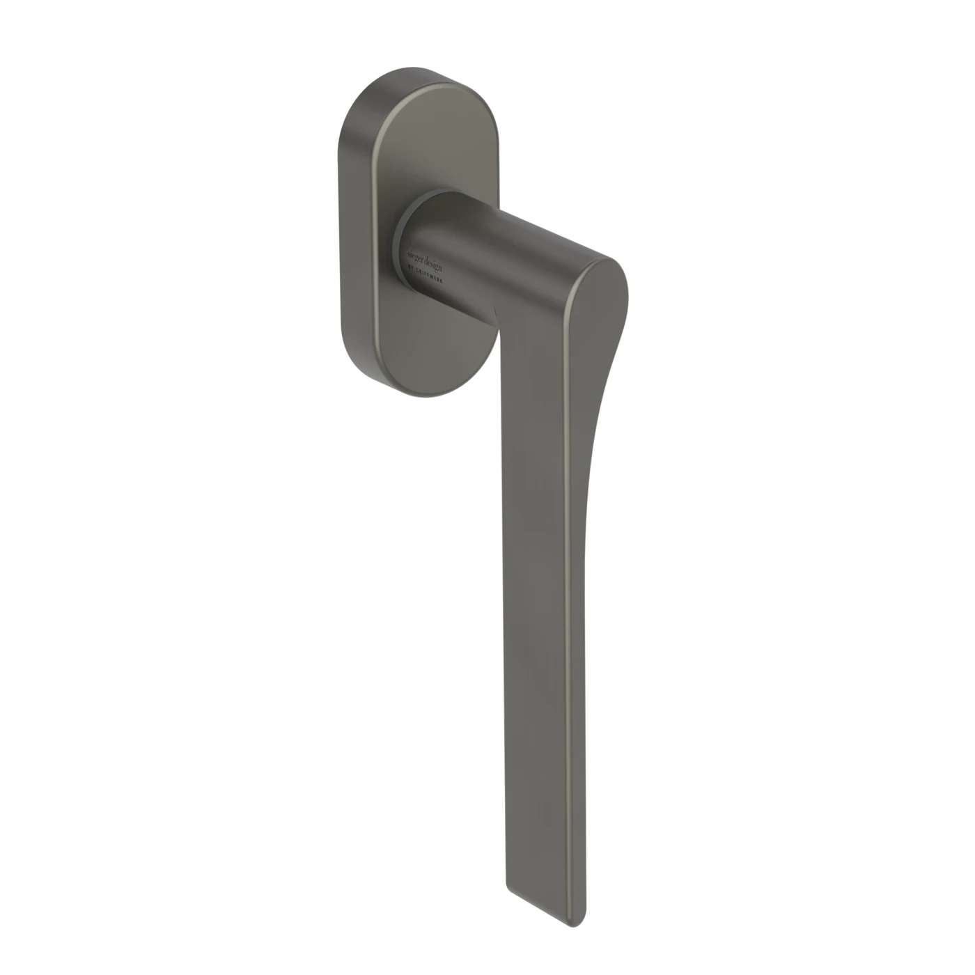 Griffwerk Fenstergriff sieger design LEAF LIGHT - Oberfläche: Kaschmirgrau, DIN: Links, Stiftlänge: 7 x 42 mm