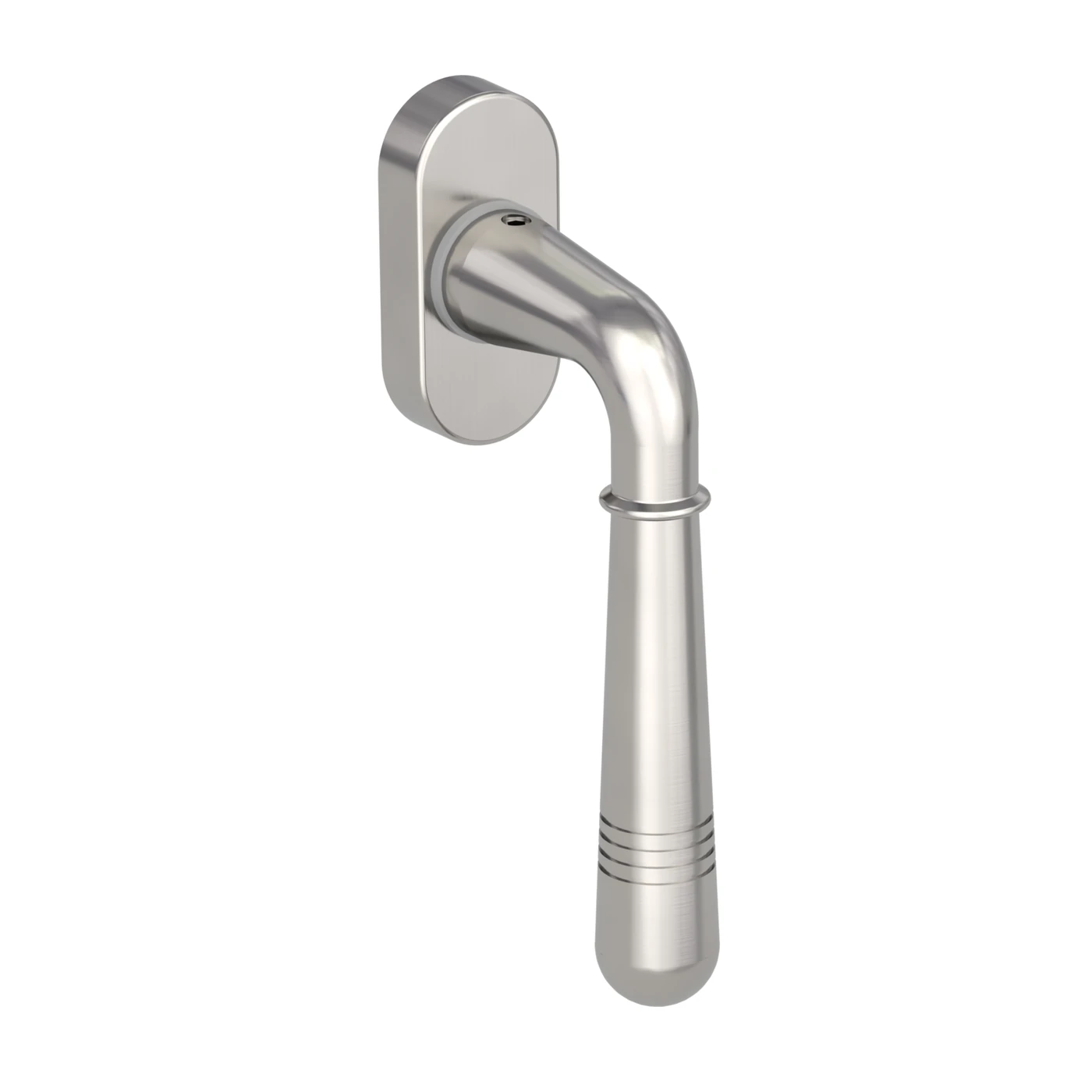 Griffwerk Fenstergriff FABIA - Oberfläche: Samtgrau, DIN: Links, Stiftlänge: 7 x 42 mm