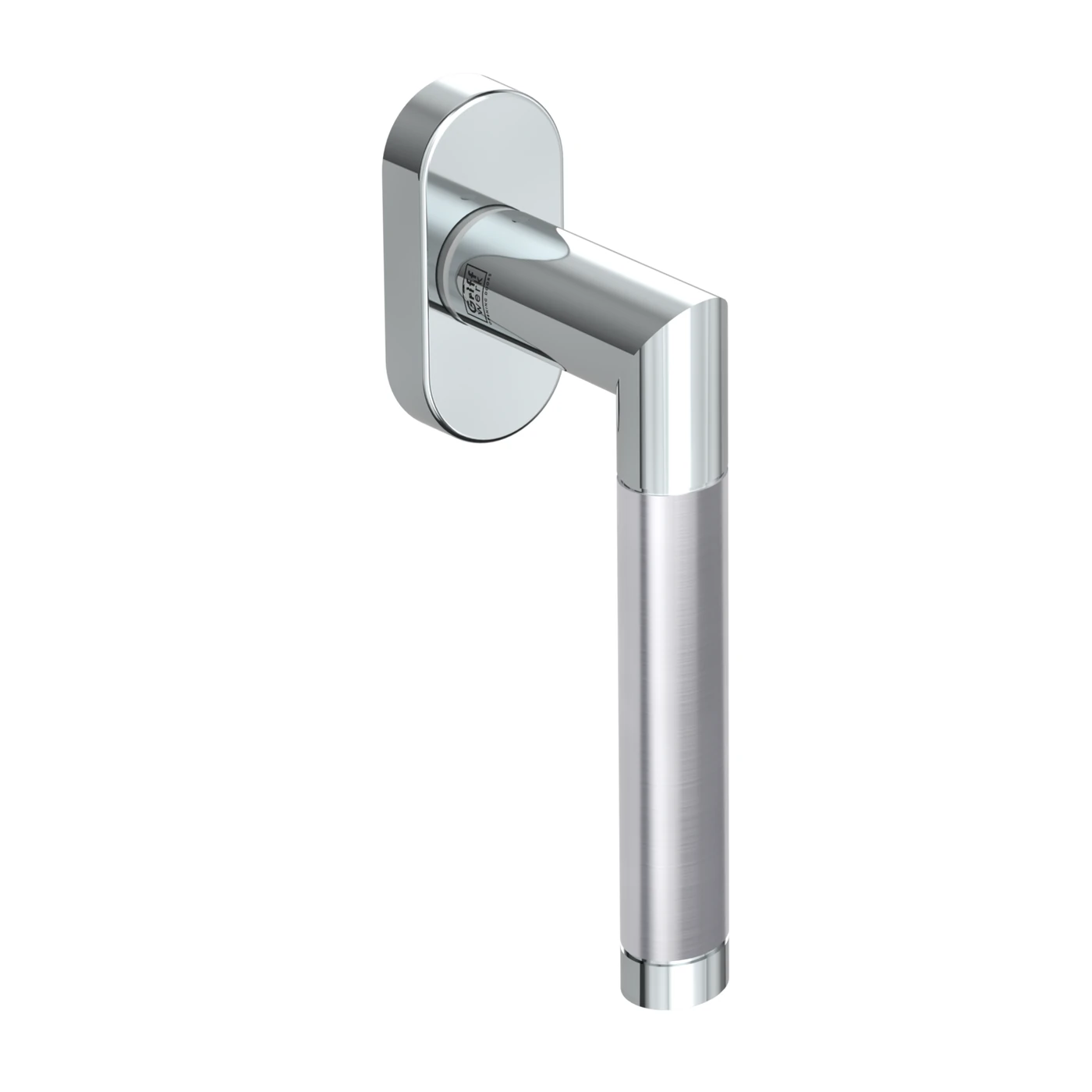 Griffwerk Fenstergriff CHRISTINA - Oberfläche: Edelstahl poliert-matt, DIN: Links, Stiftlänge: 7 x 32 mm