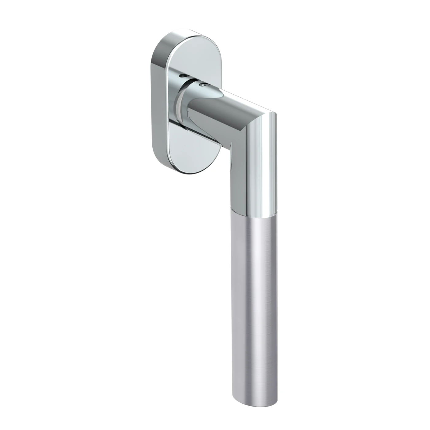 Griffwerk Fenstergriff ARICA - Oberfläche: Edelstahl poliert-matt, DIN: Beidseitig, Stiftlänge: 7 x 42 mm