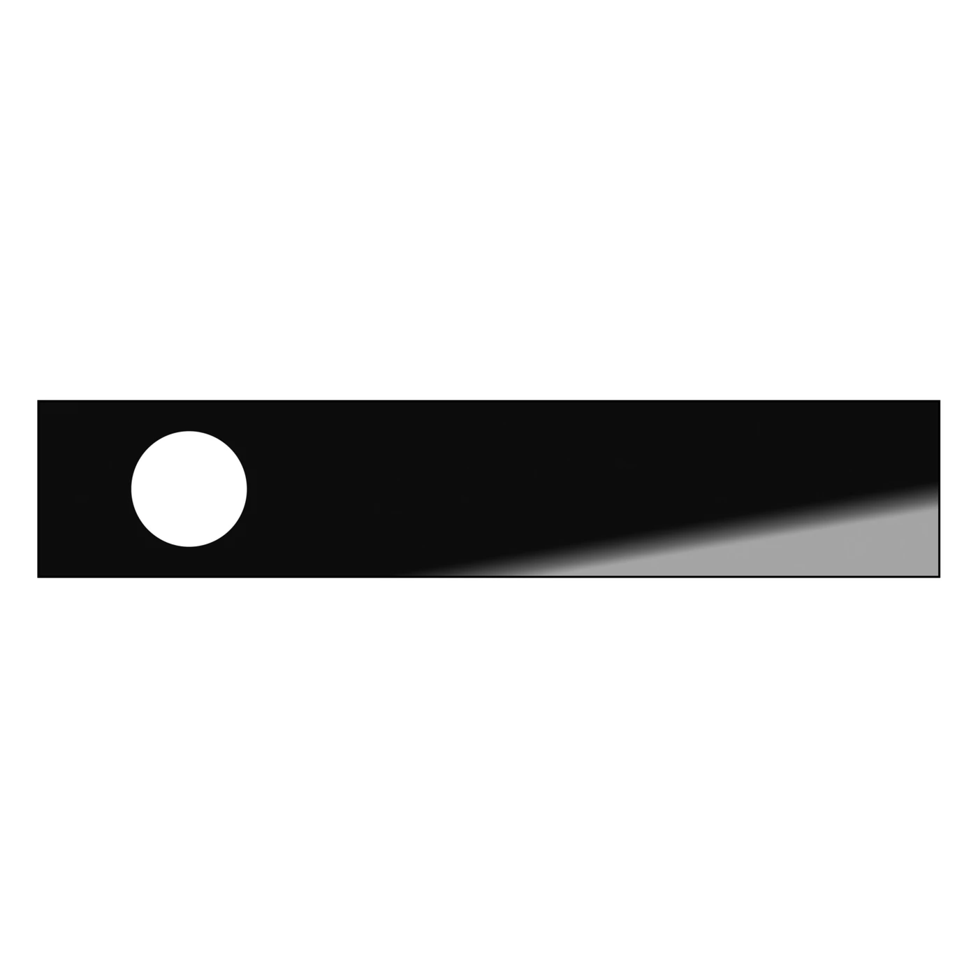 [Z015060100] Griffwerk Inlay-Set FRAME 1.0 verschließbar (schwarz RAL 9005, Glas)