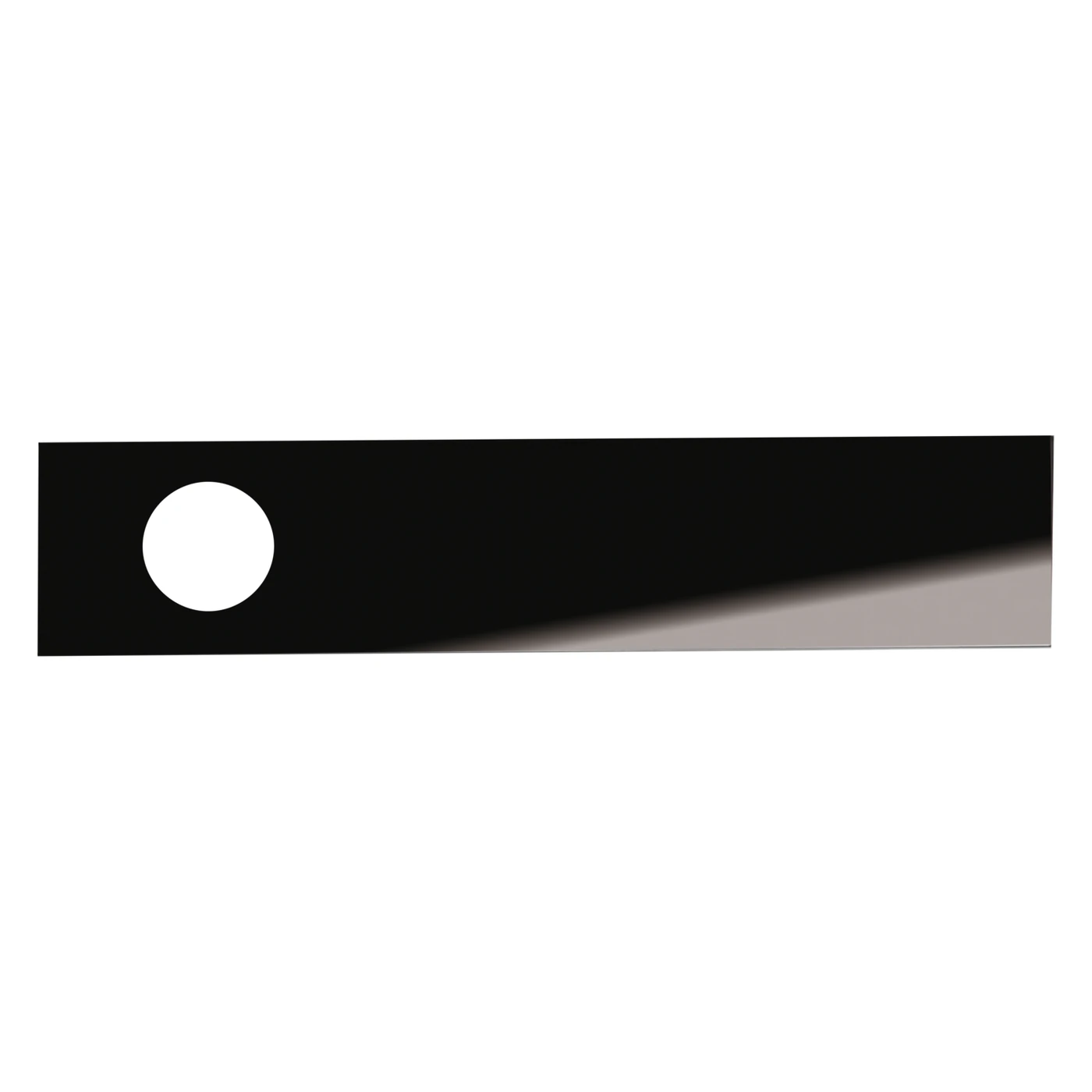 Griffwerk Inlay-Set FRAME 1.0 verschließbar - Oberfläche: schwarz hochglanz RAL 9005, Material: Schichtstoff