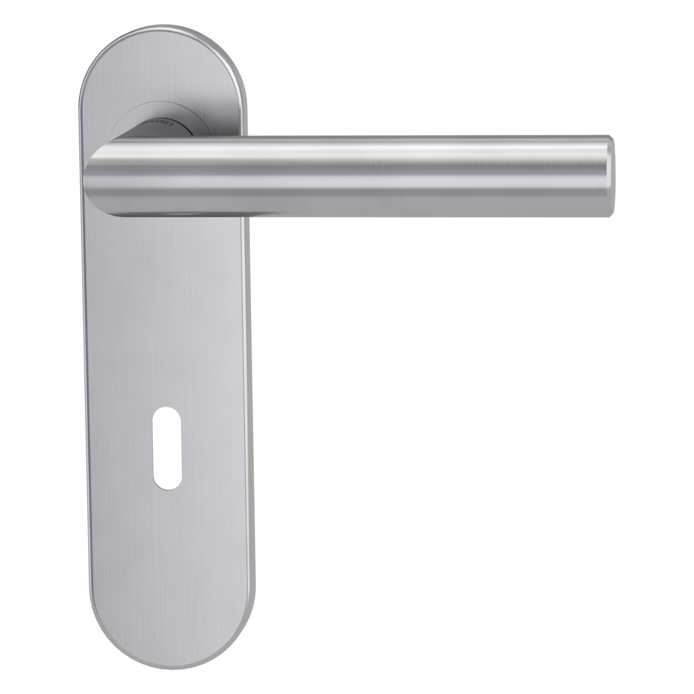 Griffwerk Türgriffgarnitur LUCIA PROFESSIONAL - DIN: Beidseitig, Rosettenform: Kurzschild, Typ: TS 38-45mm, Verriegelung: Buntbart, Ausführung: GK4, Oberfläche: Edelstahl matt