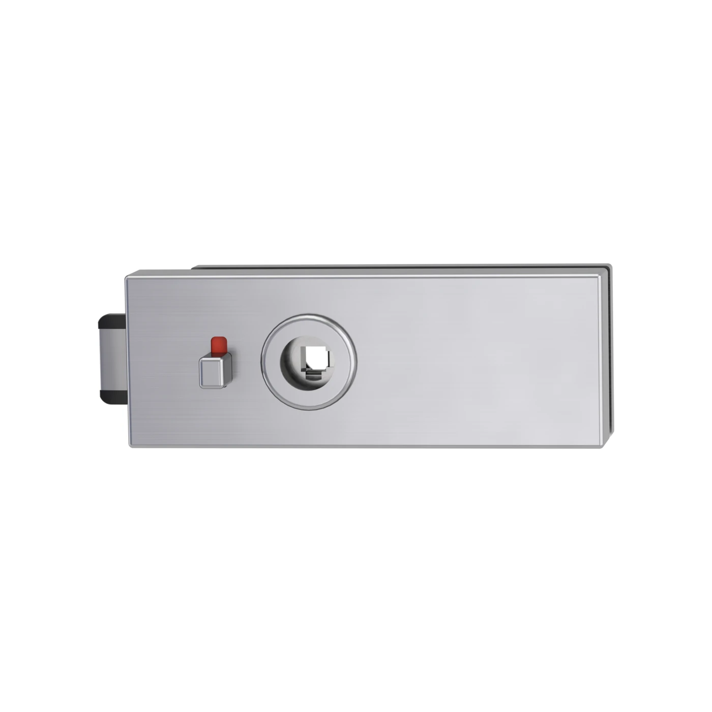 Griffwerk Glasschlosskasten PURISTO S - Oberfläche: Edelstahl matt, Fallentyp: Flüsterfalle, Verriegelung: smart2lock