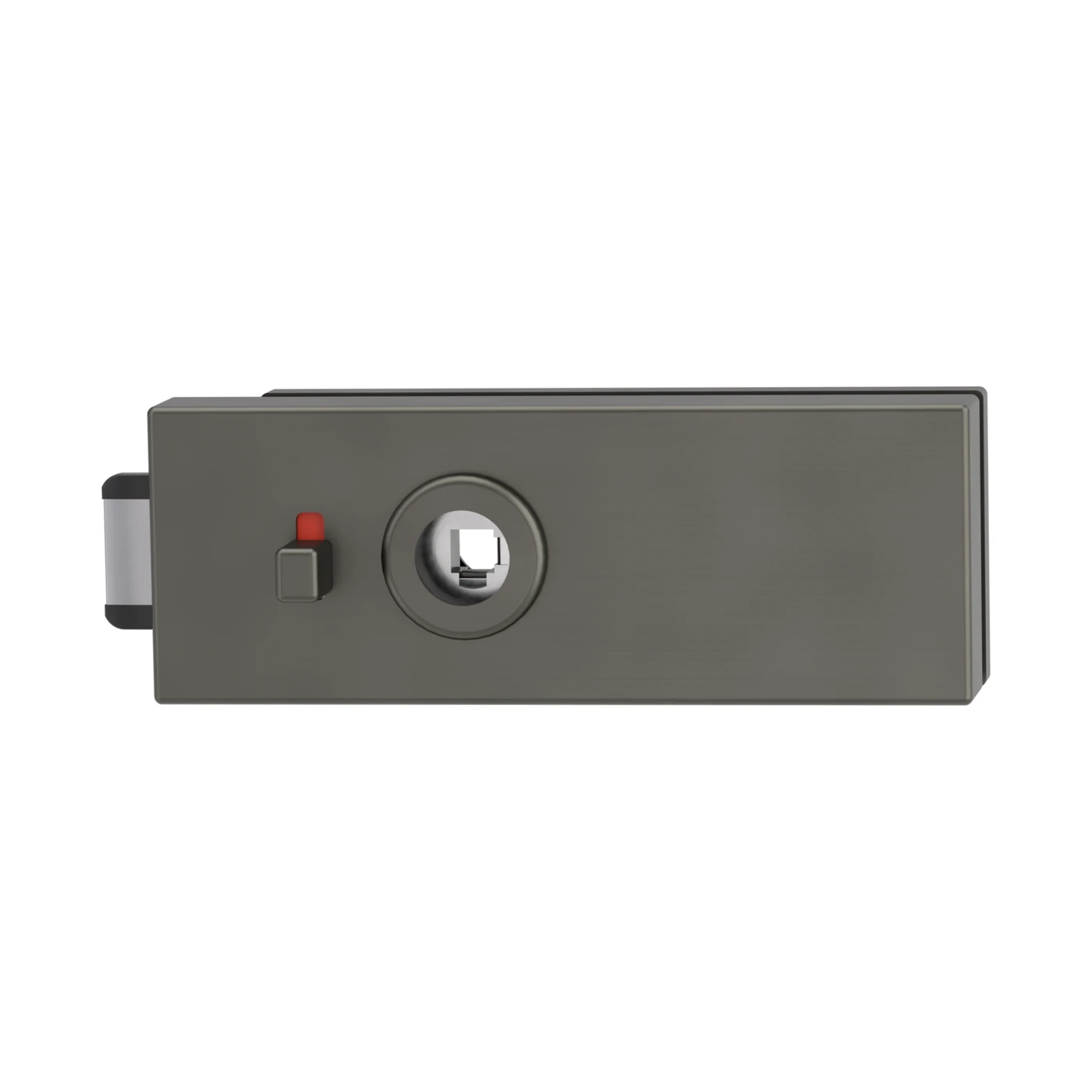 Griffwerk Glasschlosskasten PURISTO S - Oberfläche: Kaschmirgrau, Fallentyp: Flüsterfalle, Verriegelung: smart2lock