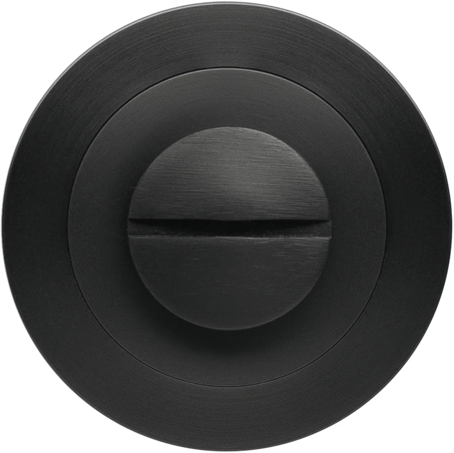 Griffwelt WC-Rosette 3-teilig (Zubehör) - Oberfläche: Tiefschwarz, Ausführung (Griffwelt): Ö-Norm · Stift 7 mm