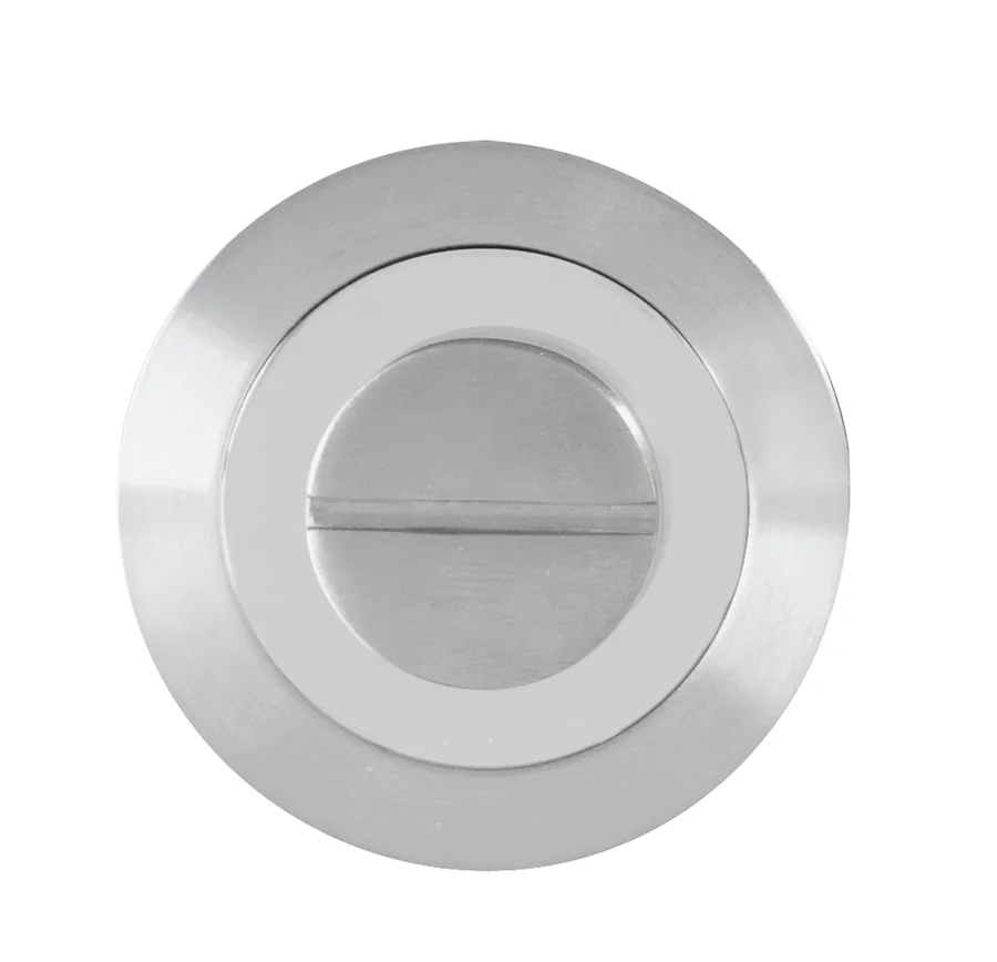 Griffwelt WC-Rosette 3-teilig (Zubehör) - Oberfläche: Edelstahl poliert / matt, Ausführung (Griffwelt): D-Norm · Stift 8 mm