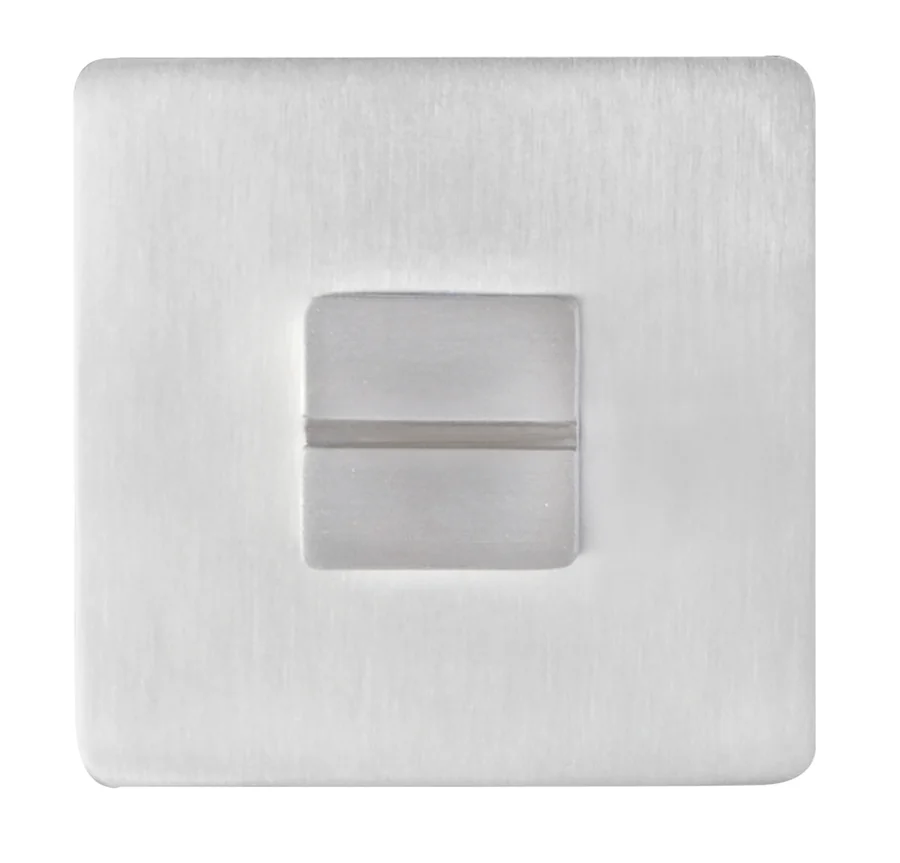Griffwelt Flat-Rosette (Magnet, Zubehör) - Oberfläche: Edelstahl matt, Ausführung (Griffwelt): Square · WC Ö-Norm (7 mm)