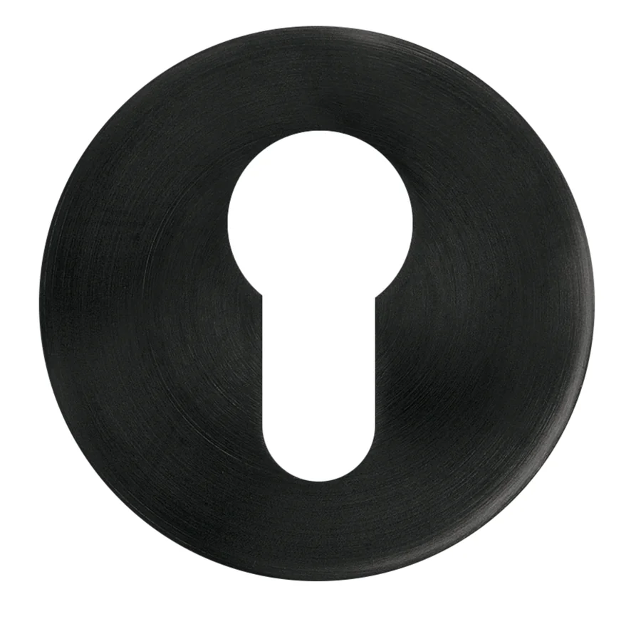 Griffwelt Flat-Rosette (Magnet, Zubehör) - Oberfläche: Tiefschwarz, Ausführung (Griffwelt): Round · PZ Profilzylinder