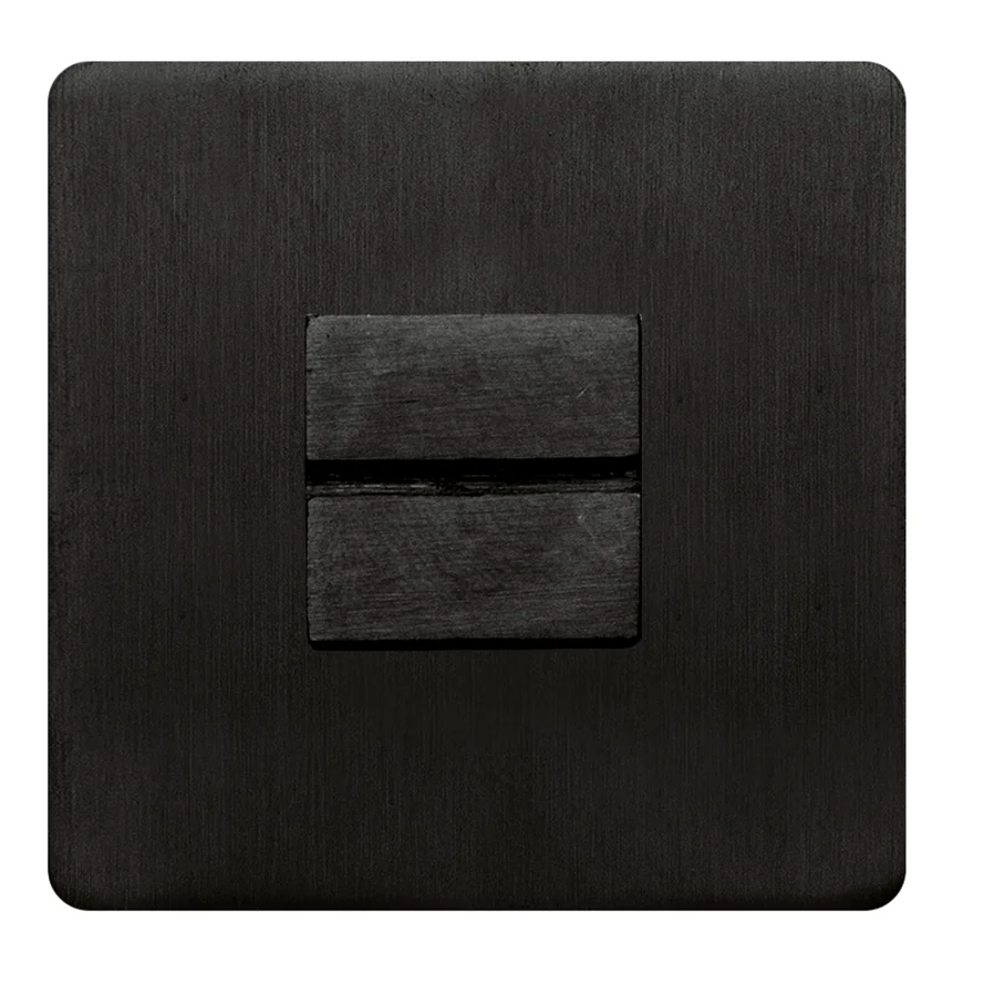 Griffwelt Flat-Rosette (Magnet, Zubehör) - Oberfläche: Tiefschwarz, Ausführung (Griffwelt): Square · WC D-Norm (8 mm)