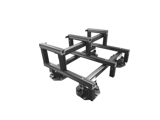 VARIO Terrassen Systemtreppe Bausatz - Karle und Rubner | 2 oder 3 stufig vormontiert | Dielen- oder Plattenbelag