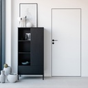 Simi-lar 44 wandbündige Innentür zargenlos – Komplettelement weiß - Maße: 1985 x 735 mm, Beschlagfarbe: Standard (Bänder vernickelt, Dichtung weiß), DIN: Links, Variante: ziehen, Schlüssellochbohrung: ohne Schlüssellochbohrung