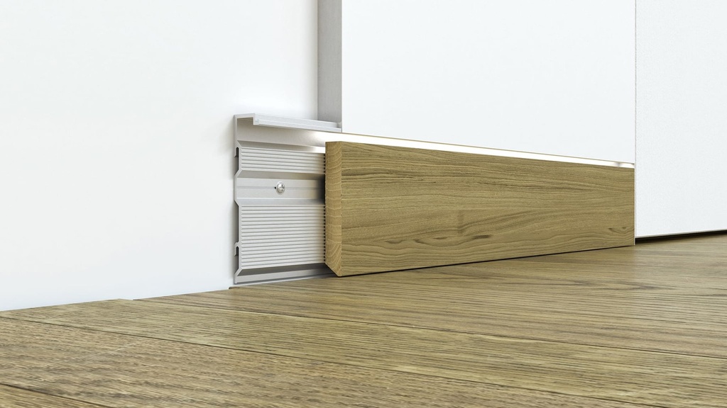 Simi-lar Zero wandbündige Sockelleiste Trockenbau – Set je Meter