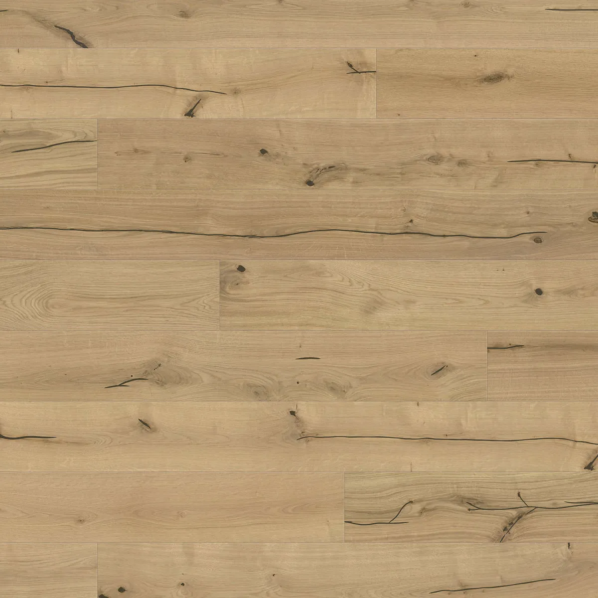 HARO Landhausdiele 180 Serie 4000 – 3-Schicht-Parkett 13,5 mm, Eiche invisible Alabama, naturaLin plus