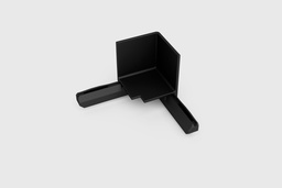 [IC-SL16-03] minileiste IC-SL16 Eckverbinder innen für SL16X5 (Schwarz (C35))
