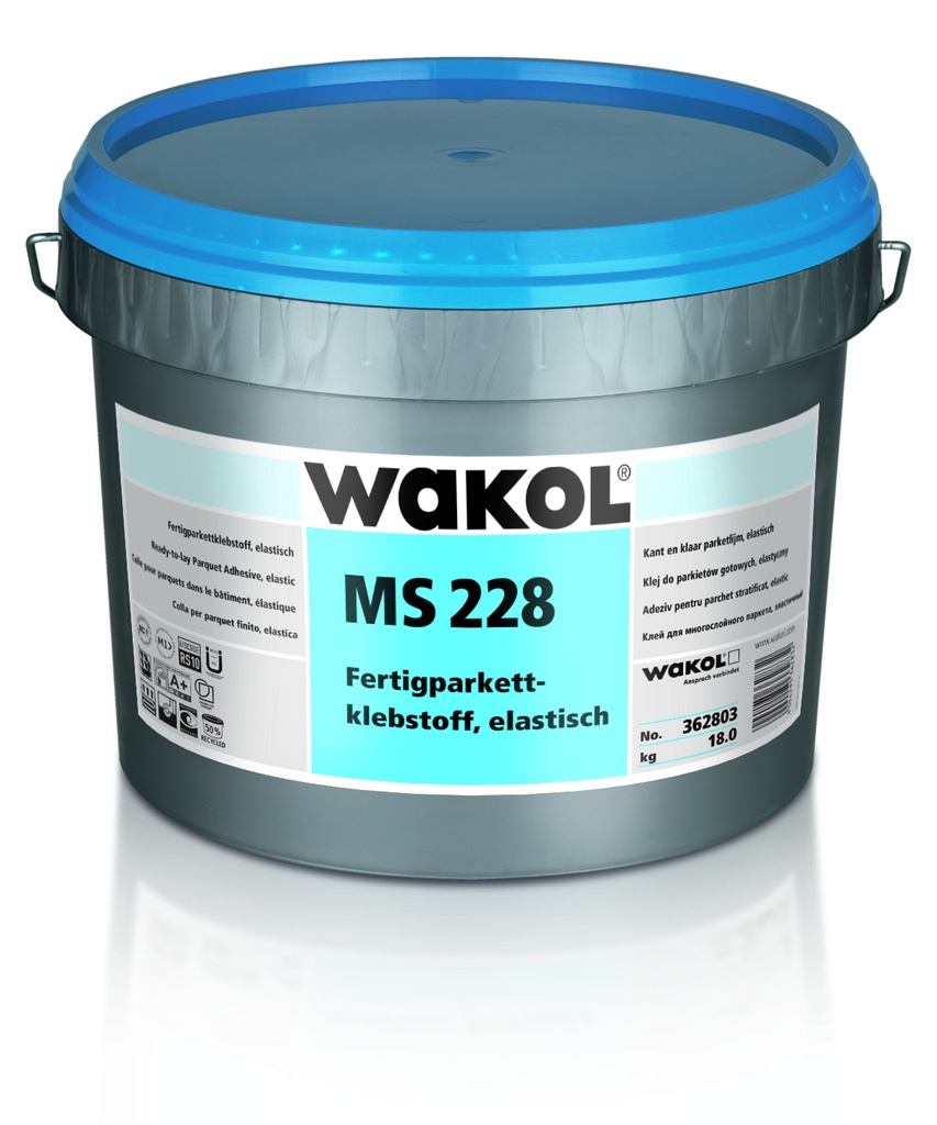 WAKOL MS 228 Fertigparkettklebstoff, elastisch – 18 kg