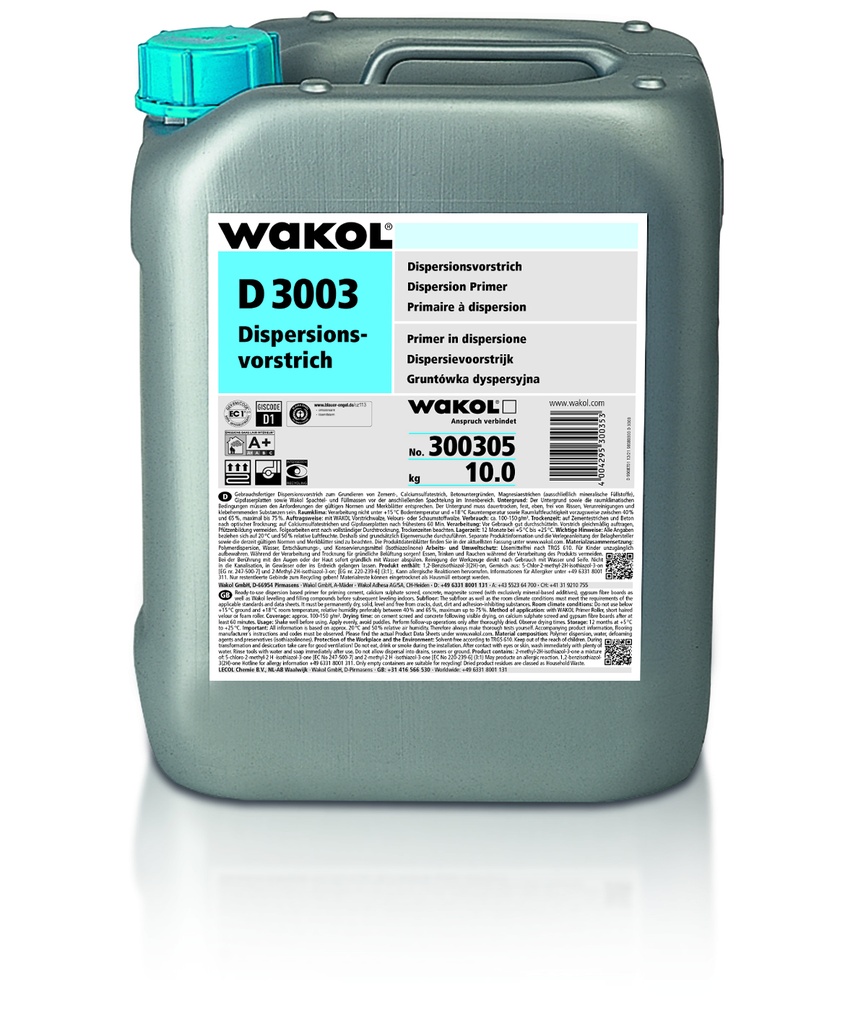 WAKOL D 3003 Dispersionsvorstrich – 10 kg