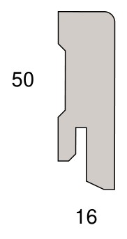 Stark Echtholz-Sockelleiste (Fußleiste) UMA 2 50 x 16 mm, furniert