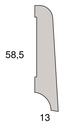 Stark Echtholz-Sockelleiste (Fußleiste) 60 x 13 mm, MDF-Kern, furniert