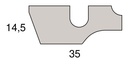 Stark Deckenabschlussleiste 35 x 15 mm, Massivholz