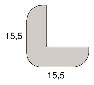 Stark Eckschutzleiste 16 x 16 mm, Massivholz